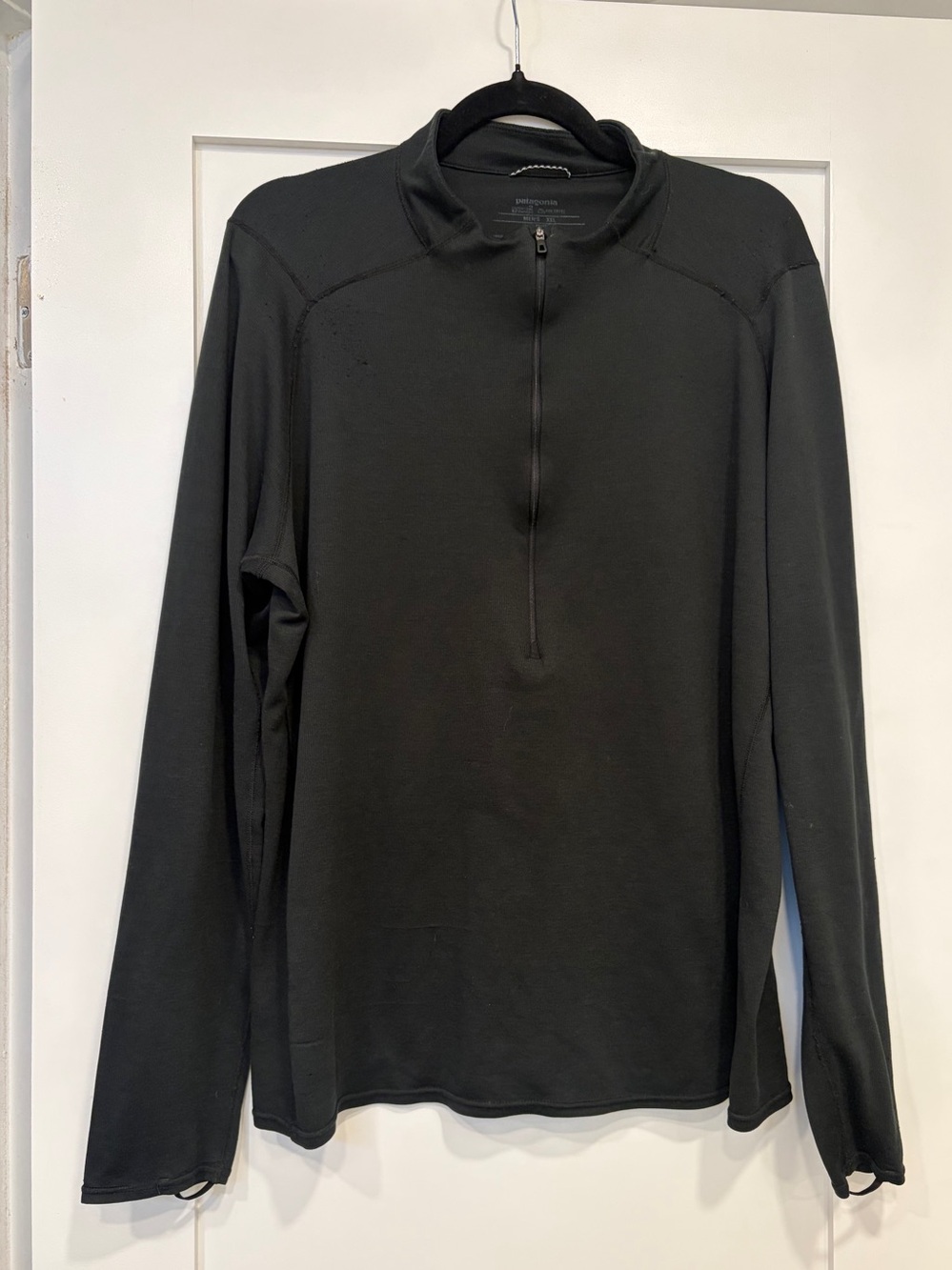 Patagonia Capilene Midweight Black Half-Zip Men's Pullover XLarge